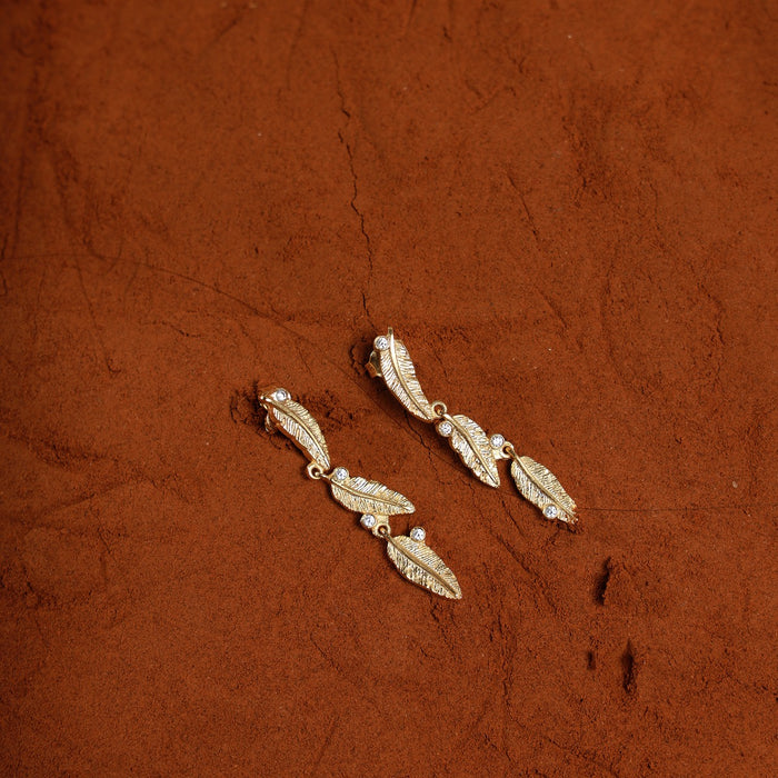 Leaflet Berry Earrings