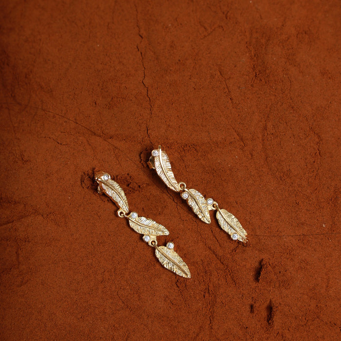 Leaflet Berry Earrings