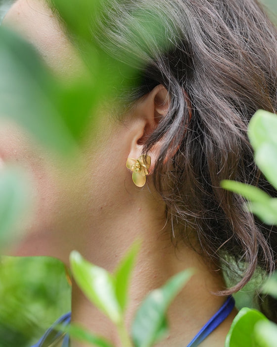Orchid Goddess Earrings