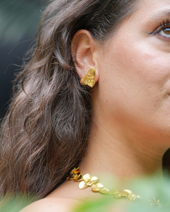 Orchid Goddess Earrings